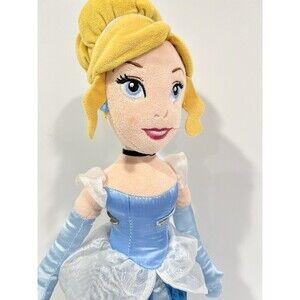 Disney Store 22" Frozen Plush Doll - Blue Dress and Gloves - Rare HTF